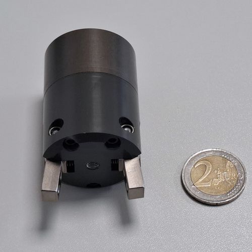 Pinza di avvitamento pneumatica - Type 2913 - AVM AUTOMATION - angolare / a 2 griffe / per il settore cosmetico