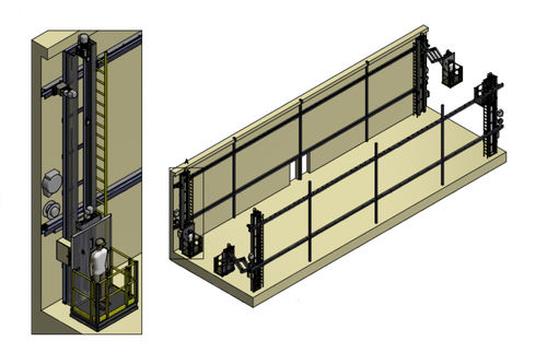 Piattaforma di sollevamento - INCOMEF - per cantiere / con parapetto di sicurezza