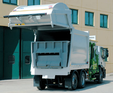 Veicolo raccolta rifiuti con caricamento laterale - CL1-E - A.M.S. S.p.A. Attrezzature Meccaniche Speciali - elettrico