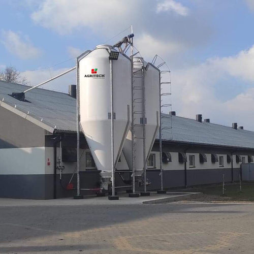 Silo a fondo conico - SIV series - AGRITECH SRL - per polveri / per prodotti sfusi / per granulati di legno