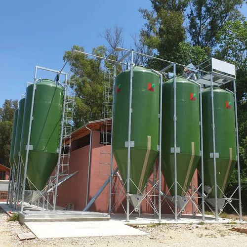 Silo a fondo conico - SIM series - AGRITECH SRL - per polveri / per granuli / per il settore agricolo
