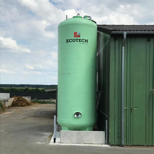 Recipiente di stoccaggio - CIBO series - AGRITECH SRL - per liquidi / in acciaio galvanizzato / cilindrico