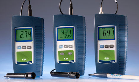PHmetro portatile - AL10 series - AQUALYTIC - di processo / con display LCD / con conduttimetro