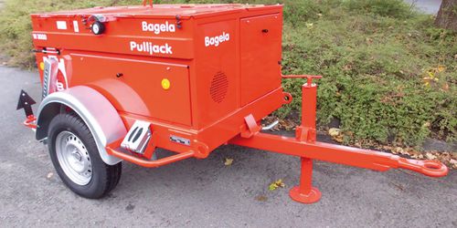 Cabestano con motore a combustione - W series - Bagela Baumaschinen GmbH & Co. KG - per cavo / di tiraggio