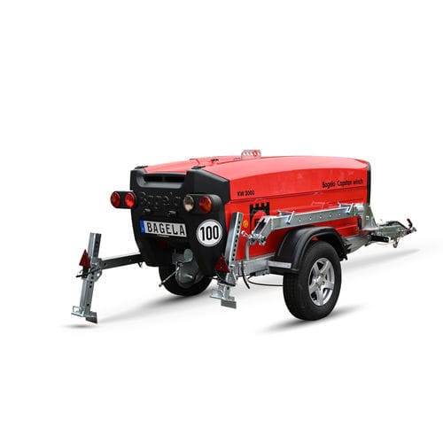 Cabestano di tiraggio - 30 - 40 kN | KW 3F/4F - Bagela Baumaschinen GmbH & Co. KG - con motore diesel / per cavo / compatto