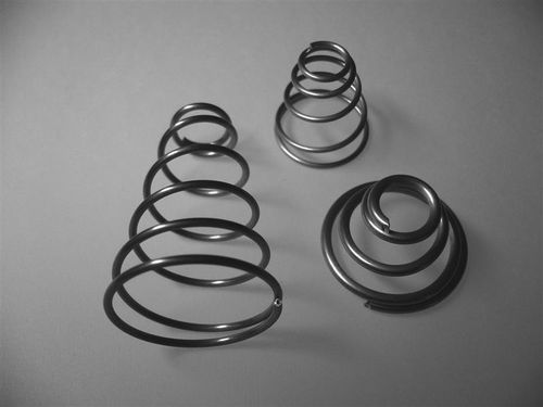 Molla di compressione - Barnes Group - a filo rotondo / conica / in acciaio