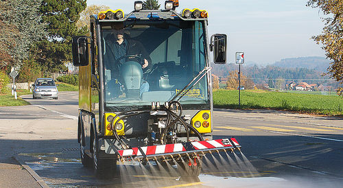 Lavastrade ad alta pressione - Washer Vehicle L3  - Boschung Mecatronic AG - con motore a combustione