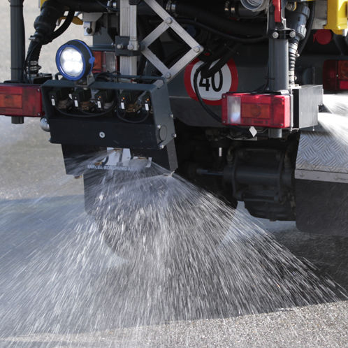 Ugello per liquidi - Boschung Mecatronic AG - a getto piatto / modulare