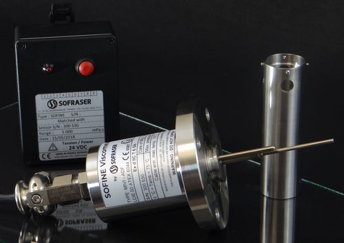Viscosimetro per rivestimento - SOFINE - SOFRASER - a vibrazione / di processo / per misurazione della viscosità dinamica