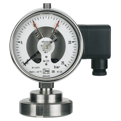 Manometro con quadrante - MAN-RF...M21..DRM-602 - KOBOLD INSTRUMENTATION - in alluminio / a tubo Bourdon / con separatore a membrana