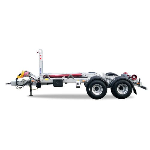 Rimorchio per contenitore - TN CTS 08-41-S - CTS-servis, a.s.  - per attrezzatura industriale / a 2 assi / trainato