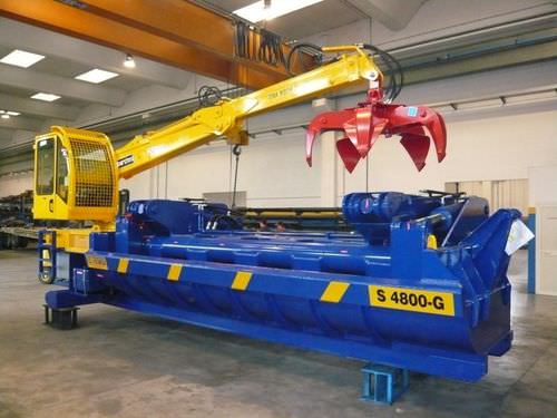 Pressa imballatrice per ferraglia - S 4800-G - ECOTECNICA S.R.L.  - verticale / a carico dall'alto / mobile