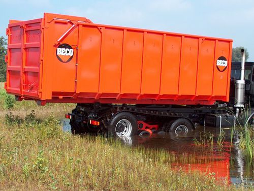 Cassonetto in acciaio - ELKOPLAST CZ - per rifiuti pericolosi / con coperchio / bloccabile
