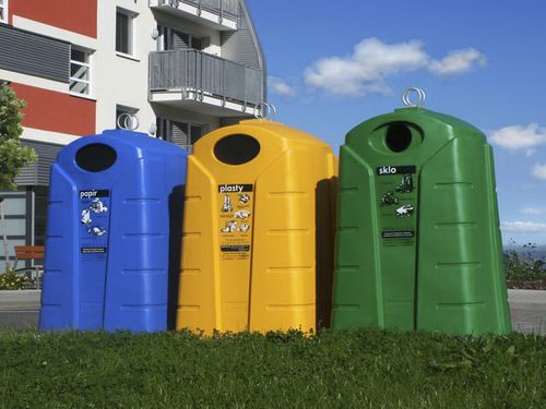 Cassonetto in polietilene - KTS 1.5 - ELKOPLAST CZ - per il riciclaggio