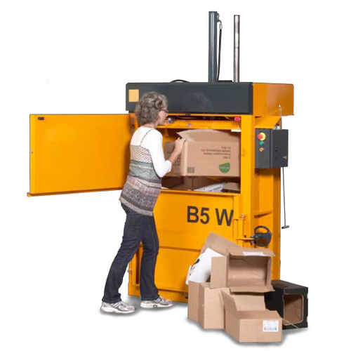 Pressa imballatrice per rifiuti - B5 W - ELKOPLAST CZ - per prodotti sfusi / verticale / a carico frontale