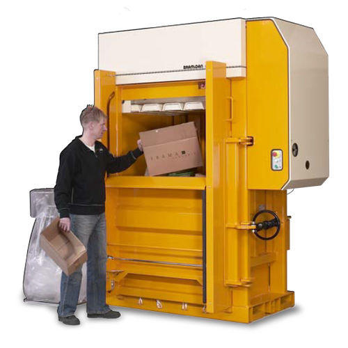Pressa imballatrice per cartone - X50 SD - ELKOPLAST CZ - per rifiuti / verticale / a carico frontale