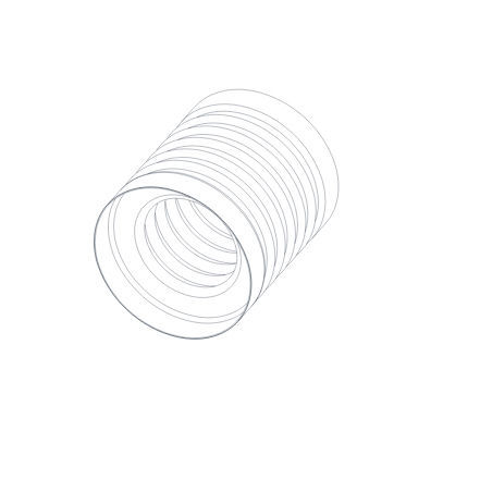 Soffietto rotondo - HELICAL - in metallo / assiale
