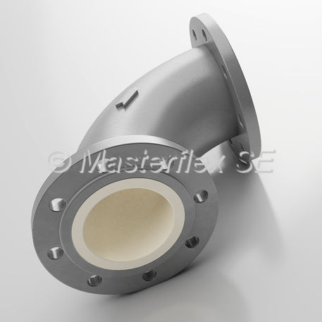 Tubazione a gomito per trasporto pneumatico - Master-PROTECT - Masterflex SE - in acciaio / per prodotti sfusi / 90°