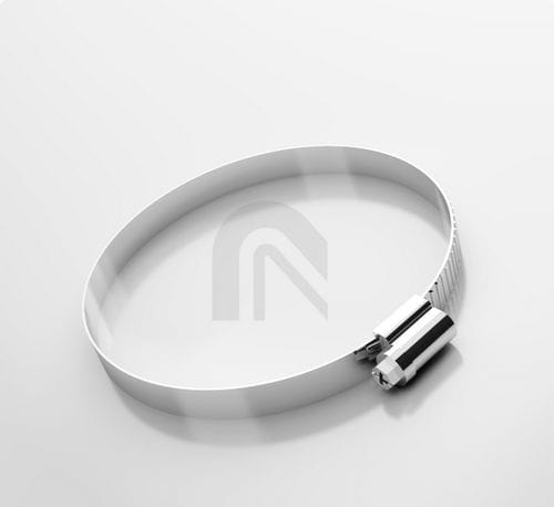 Fascetta stringitubo in acciaio galvanizzato - 002039 - Masterflex SE - a vite senza fine / a nastro