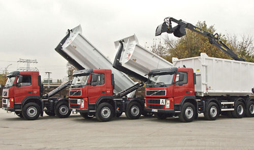 Camion con cassone ribaltabile - Hüffermann Transportsysteme GmbH  - a 4 assi