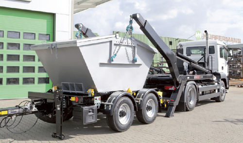 Rimorchio per contenitore - Mini  - Hüffermann Transportsysteme GmbH  - per attrezzatura industriale / tandem / trainato