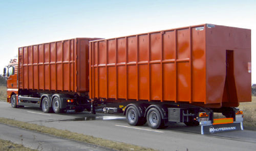 Rimorchio per contenitore - Volumax - Hüffermann Transportsysteme GmbH  - per rifiuti / a 2 assi / trainato