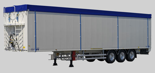 Rimorchio con cassone ribaltabile - Hüffermann Transportsysteme GmbH  - per merce / a 3 assi / trainato
