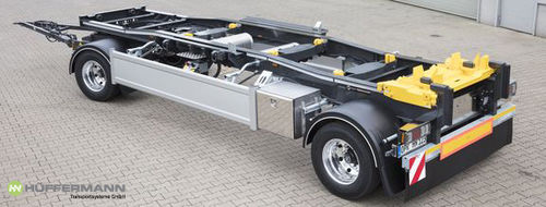 Rimorchio a pianale - HSA 1870-265LS - Hüffermann Transportsysteme GmbH  - per attrezzatura industriale / a 2 assi / trainato