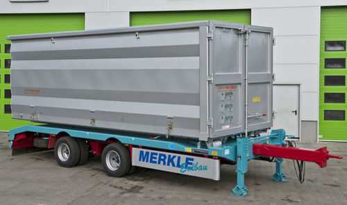 Rimorchio per contenitore - Multi-Carrier - Hüffermann Transportsysteme GmbH  - per attrezzatura industriale / a 2 assi / trainato