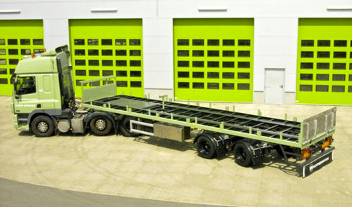 Semirimorchio a pianale - Hüffermann Transportsysteme GmbH  - con cassone ribaltabile / per ferraglia / a 5 assi