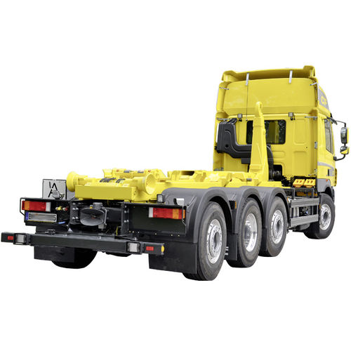 Camion a piattaforma - Hüffermann Transportsysteme GmbH  - a 4 assi