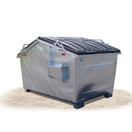 Cassonetto in acciaio - FUB series  - IVB Umwelttechnik GmbH  - in plastica / per scarti industriali / con coperchio