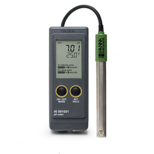 PHmetro portatile - HI991001 - Hanna Instruments - di processo / digitale / a tenuta stagna