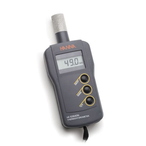Termo-igrometro per HVAC - HI93640 - Hanna Instruments - digitale / compatto / portatile