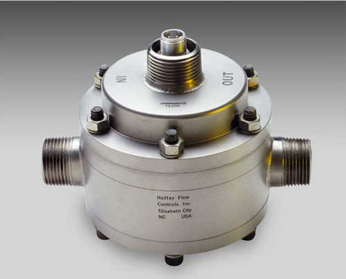 Misuratore di portata a pignoni ovali - HOG series - Hoffer Flow Controls - volumetrico / per olio / in linea