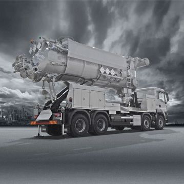 Camion da trasporto - MEGAVAC - KOKS Group b.v.  - a 4 assi / per cantiere