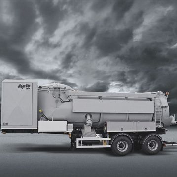 Carrello automotore con motore diesel - MEGAVAC  - KOKS Group b.v.  - a 2 assi / aspiratore