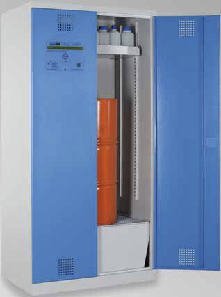 Armadio di stoccaggio - CHS-1FAS 950-660 - LaCont Umwelttechnik GmbH  - a pavimento / con 2 sportelli / in lamiera d'acciaio