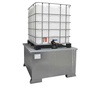 Vasca di raccolta 1 fusto - WSP-KTC-OS - LaCont Umwelttechnik GmbH  - per contenitore IBC / in acciaio galvanizzato