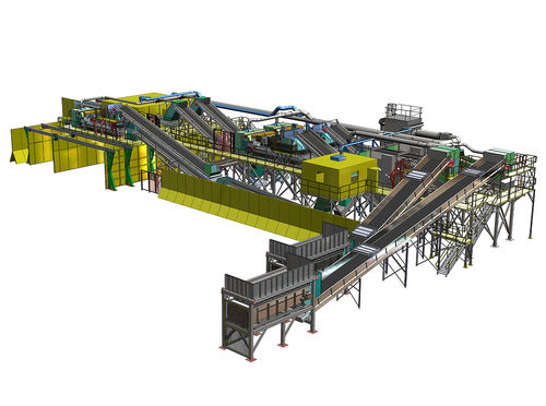 Impianto di riciclaggio di carta - Lyndex Recycling Systems Ltd - su linea di processo