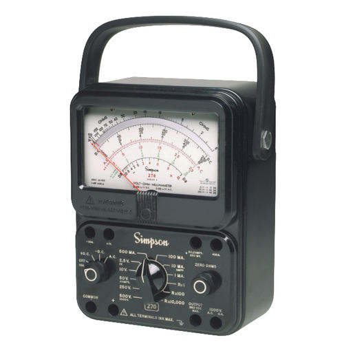 Multimetro analogico - 270-5 series - Simpson - portatile / 1000 V / 10 A