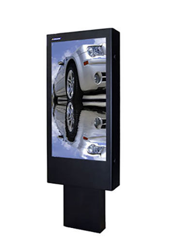 Totem in alluminio - PDS-32-TO-P - Armagard Ltd - pubblicitario / LCD