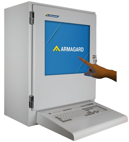 Scatola con touch screen LCD - PENC-750 - Armagard Ltd - a parete / per computer desktop / rettangolare