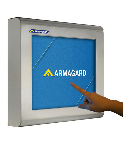 Scatola per schermo tattile - STS-170 - Armagard Ltd - a parete / rettangolare / in acciaio inossidabile