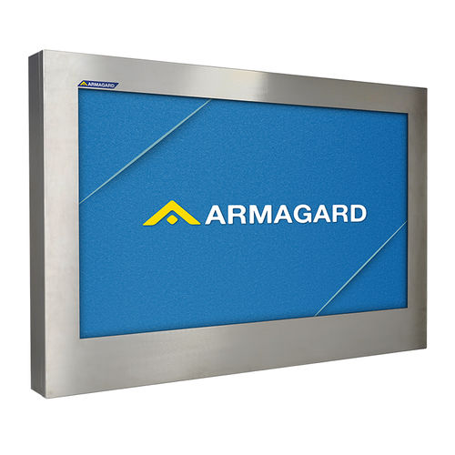 Scatola per televisione - SDS18-55-W-L - Armagard Ltd - a parete / rettangolare / in acciaio inossidabile