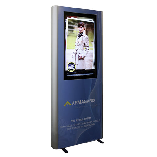 Totem in alluminio - PDS-RT-P-US - Armagard Ltd - pubblicitario / LCD