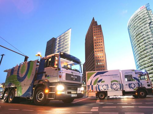Camion idropulitore - CANALMASTER WA - Typ PROFESSIONAL - MÜLLER Umwelttechnik GmbH & Co. KG - a 3 assi / con riciclaggio dell'acqua