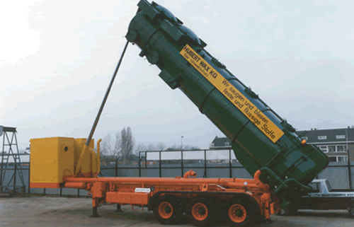 Semirimorchio per cisterna - Vacu-Press® 11000 Standaard - Naaktgeboren Rotterdam B.V.  - a 3 assi / trainato / aspiratore