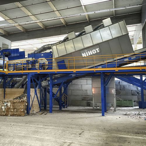 Separatore per rifiuti - SDS  - Nihot Recycling Technology B.V.  - di vetro / a tamburo / di processo