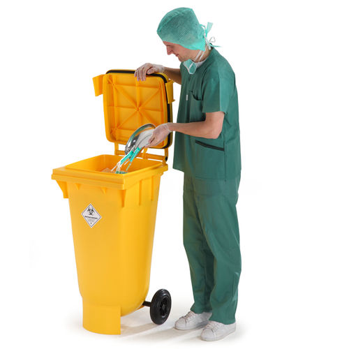 Contenitore per rifiuti in HDPE - ClinicBOXX series - P. Henkel GmbH  - per rifiuti sanitari / per rifiuti pericolosi / con coperchio